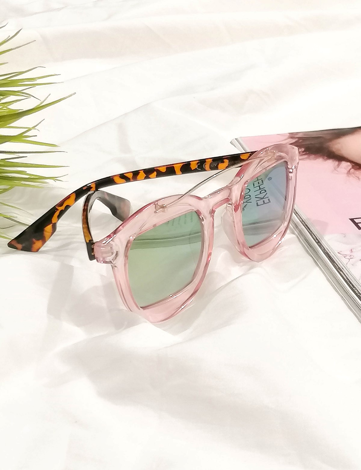 Γυναικεία γυαλιά ηλίου cat eye μπρονζέ Luxury S1367